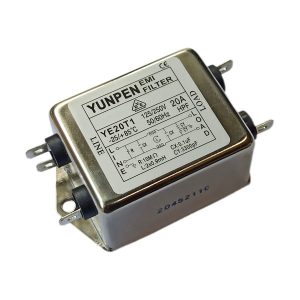 نویز فیلتر تک فاز 20 آمپر YUNPEN مدل YE20T1