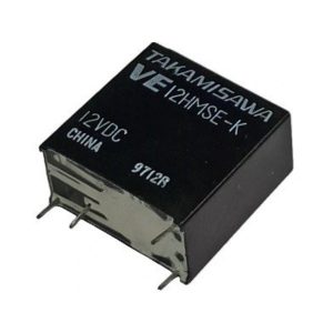 رله ۱۲ ولت تک کنتاکت ۴ پایه TAKAMISAWA مدل VE 12HMSE-K