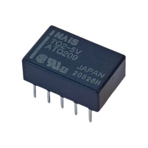 رله مخابراتی ۵ ولت ۱۰ پایه ۱ آمپر دو کنتاکت TQ2-5V برند NAIS