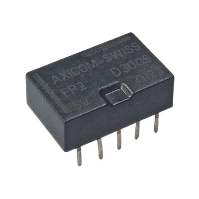 رله ۵ ولت مینی مخابراتی 10 پایه دو کنتاکت Axicom استوک